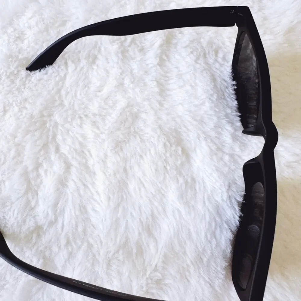 Luke Matte Black Polycarbonate Sunglasses